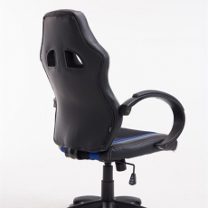 Kancelárska stolička Velvet, čierna / modrá - 4