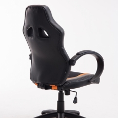 Kancelárska stolička Velvet, čierna / oranžová - 4
