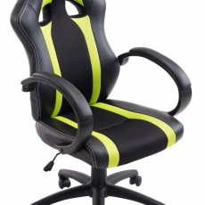 Kancelárska stolička Velvet, čierna / zelená - 1