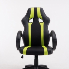 Kancelárska stolička Velvet, čierna / zelená - 2