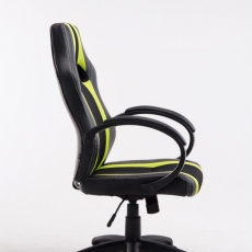 Kancelárska stolička Velvet, čierna / zelená - 3