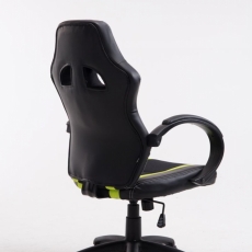 Kancelárska stolička Velvet, čierna / zelená - 4