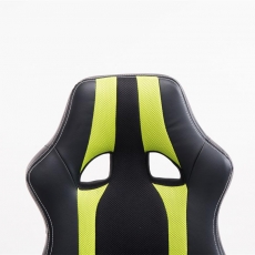 Kancelárska stolička Velvet, čierna / zelená - 5