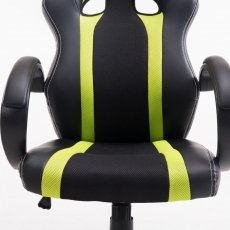 Kancelárska stolička Velvet, čierna / zelená - 6