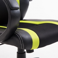 Kancelárska stolička Velvet, čierna / zelená - 7