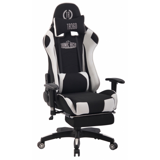 Kancelářská židle Adelin, černá / bílá - 1
