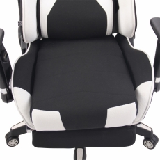 Kancelářská židle Adelin, černá / bílá - 7
