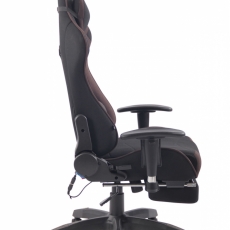 Kancelářská židle Adelin, černá / hnědá - 3