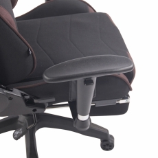 Kancelářská židle Adelin, černá / hnědá - 5