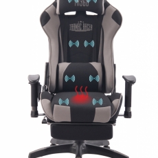 Kancelářská židle Adelin, černá / šedá - 2