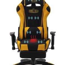 Kancelářská židle Adelin, černá / žlutá - 2