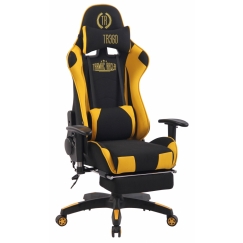 Kancelářská židle Adelin, černá / žlutá