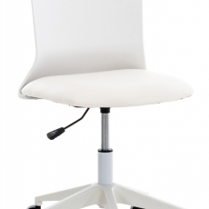 Kancelářská židle Apolda, syntetická kůže, bílá - 1