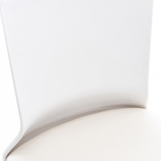 Kancelářská židle Apolda, syntetická kůže, bílá - 5