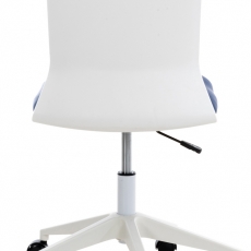 Kancelářská židle Apolda, syntetická kůže, modrá - 4