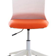 Kancelářská židle Apolda, syntetická kůže, oranžová - 1