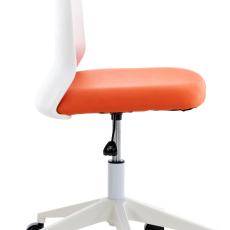 Kancelářská židle Apolda, syntetická kůže, oranžová - 2