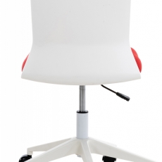 Kancelářská židle Apolda, textil, červená - 4