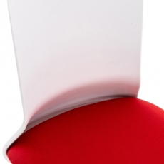 Kancelářská židle Apolda, textil, červená - 5