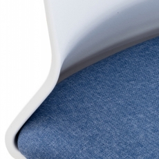 Kancelářská židle Apolda, textil, modrá - 6