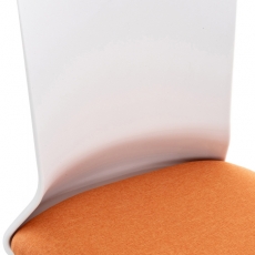 Kancelářská židle Apolda, textil, oranžová - 5