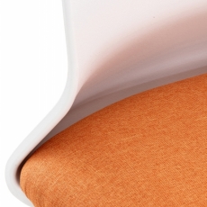 Kancelářská židle Apolda, textil, oranžová - 6