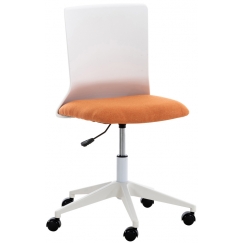 Kancelářská židle Apolda, textil, oranžová