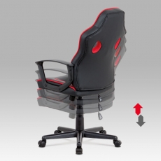 Kancelářská židle Armin, červená - 3