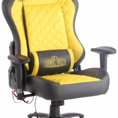 Kancelářská židle Banny, černá / žlutá - 1