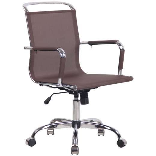 Kancelářská židle Barnet Mesh, hnědá - 1