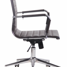 Kancelářská židle Barton, pravé kůže, hnědá - 3