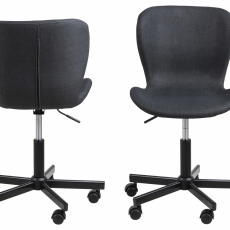 Kancelářská židle Batilda A1, tkanina, antracitová - 2