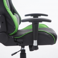 Kancelářská židle Beregi, černá / zelená - 7