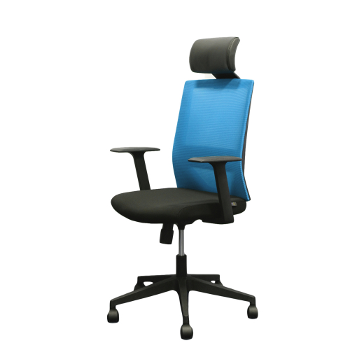 Kancelářská židle Berry HB, textil, modrá - 1