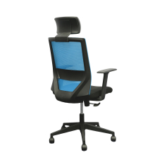 Kancelářská židle Berry HB, textil, modrá - 4