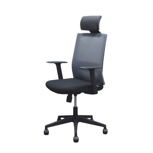 Kancelářská židle Berry HB, textil, šedá - 1