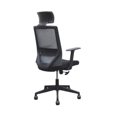 Kancelářská židle Berry HB, textil, šedá - 4