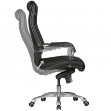 Kancelářská židle Boss, syntetická kůže, černá - 6