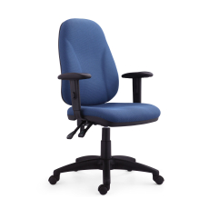 Kancelářská židle Bristil, textil, modrá - 1