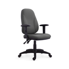 Kancelářská židle Bristil, textil, šedá