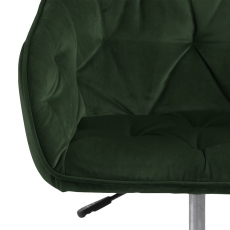Kancelářská židle Brooke, samet, tmavě zelená - 6