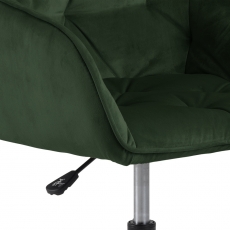 Kancelářská židle Brooke, samet, tmavě zelená - 7