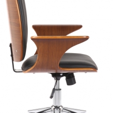 Kancelářská židle Burbank, ořech / černá - 3