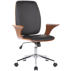 Kancelářská židle Burbank, ořech / černá