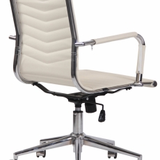 Kancelářská židle Burnie, krémová - 4