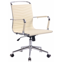 Kancelářská židle Burnley, krémová