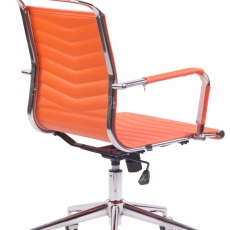 Kancelářská židle Burnley, oranžová - 4