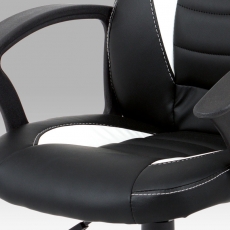 Kancelářská židle Dave, černá / bílá - 14