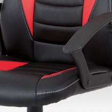 Kancelářská židle Dave, černá / červená - 7