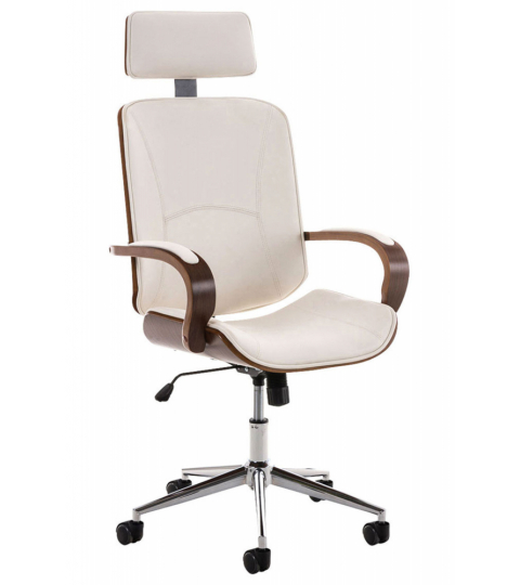 Kancelářská židle Dayton, ořechová / bílá